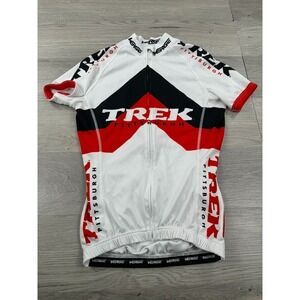 Verge Cycling Jersey Mens XS White Red Racing Full Zip Performance Competition